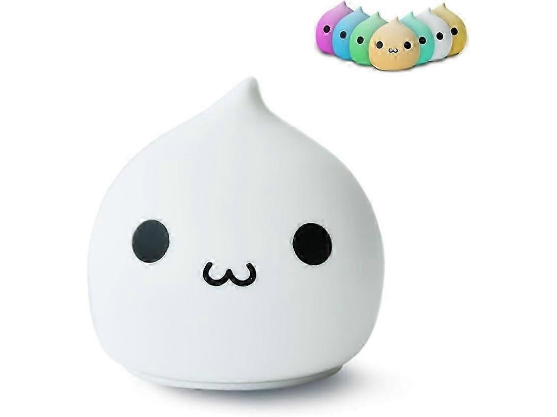 Luz nocturna LED, luz nocturna a pilas para niños, luz nocturna de silicona suave Rosewell para niños