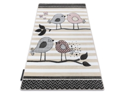 Alfombra DYWANY LUSZCZOW Petit Birds (Beige - 180 x 270 cm - Polipropileno)