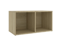 Mueble de TV fabricado en madera de roble Sonoma MAISON EXCLUSIVE (72x35x36,5 cm)