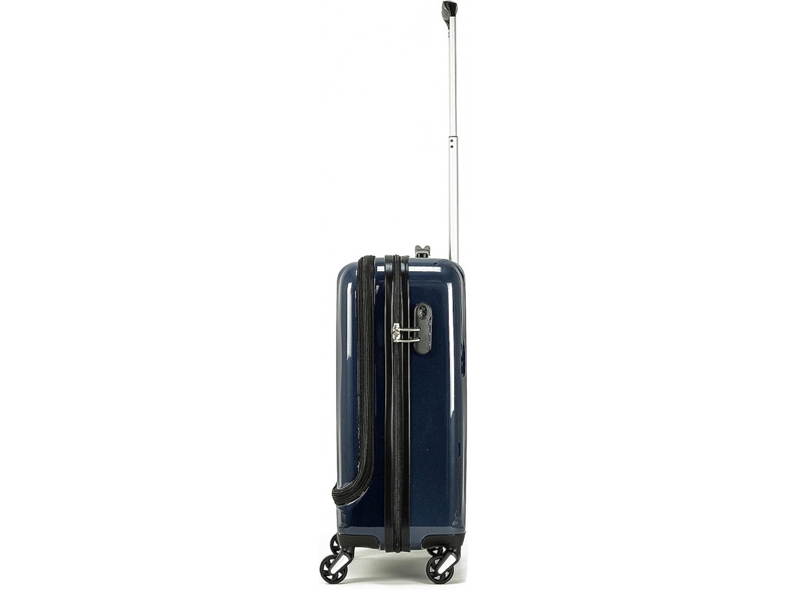 Maleta Para Cabina Equipaje De Mano Viajar En Aviu00f3n Rigida Viaje 4 Ruedas 360 Giratorias Azul Marino