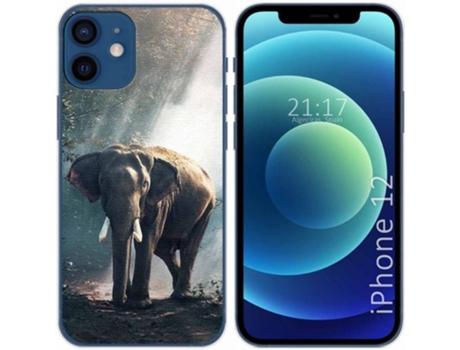 Carcasa iPhone 12 / 12 Pro (6.1) TUMUNDOSMARTPHONE Elefante Multicolor