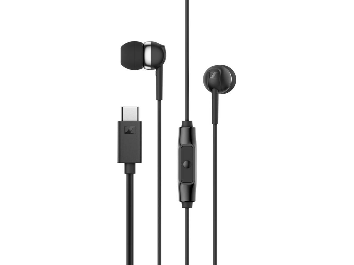 Auriculares com Cable SENNHEISER CX80U (In Ear -  Micrófono - Negro)
