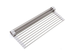 Escurridor De Platos Enrollable Grande De 20,5 Pulgadas Para Una Cocina Versátil - Gris