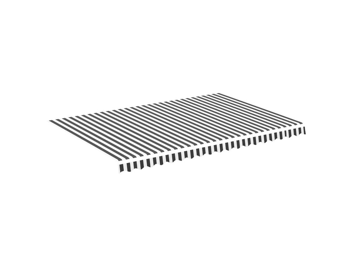 Maison Exclusive - Tela De Repuesto Para Toldo Gris Antracita Y Blanco 4,5x3 M