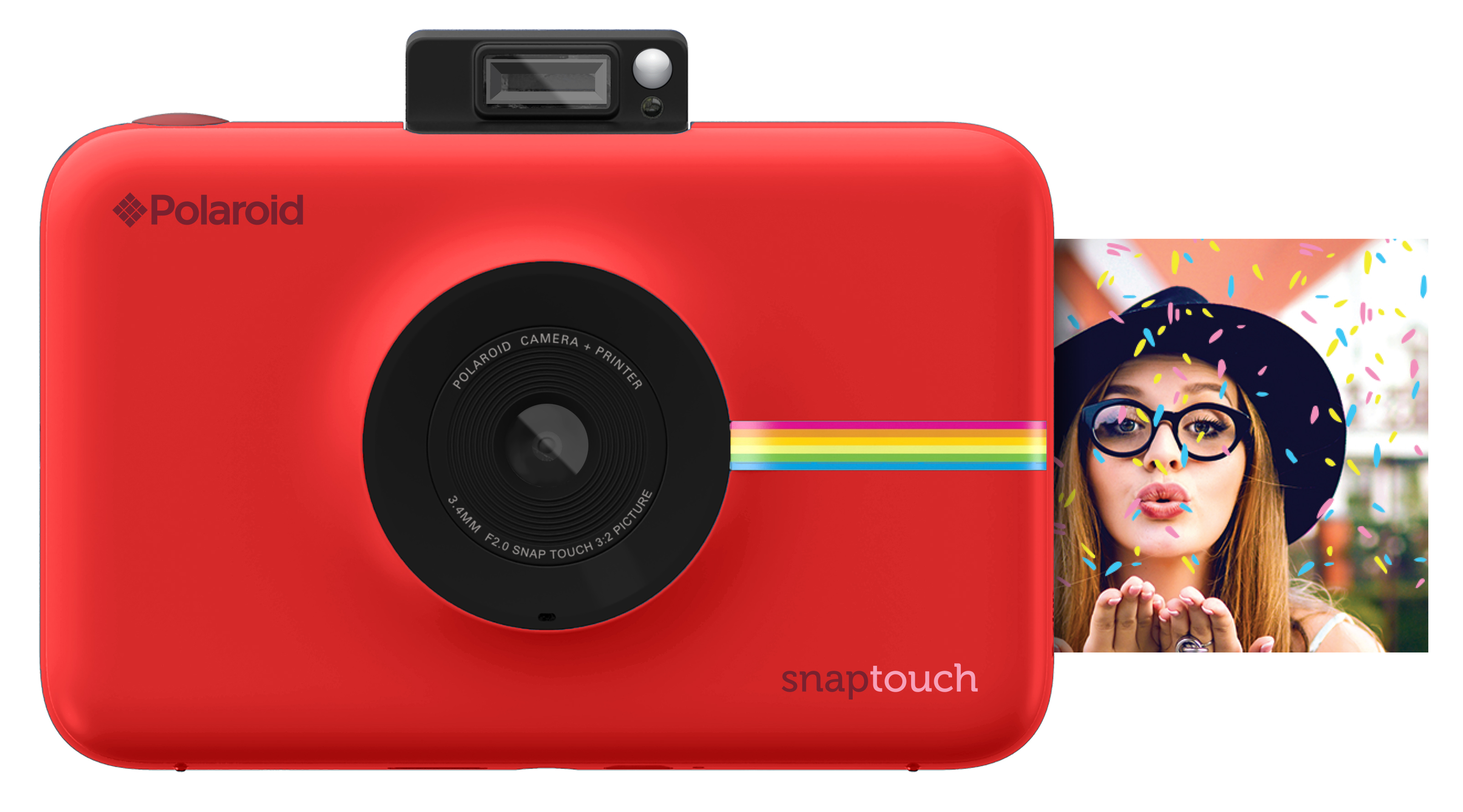 Cámara Instantánea POLAROID Snap Touch (Rojo - Obturación: 10 s - Batería de iones de litio recargable - 51x76mm)