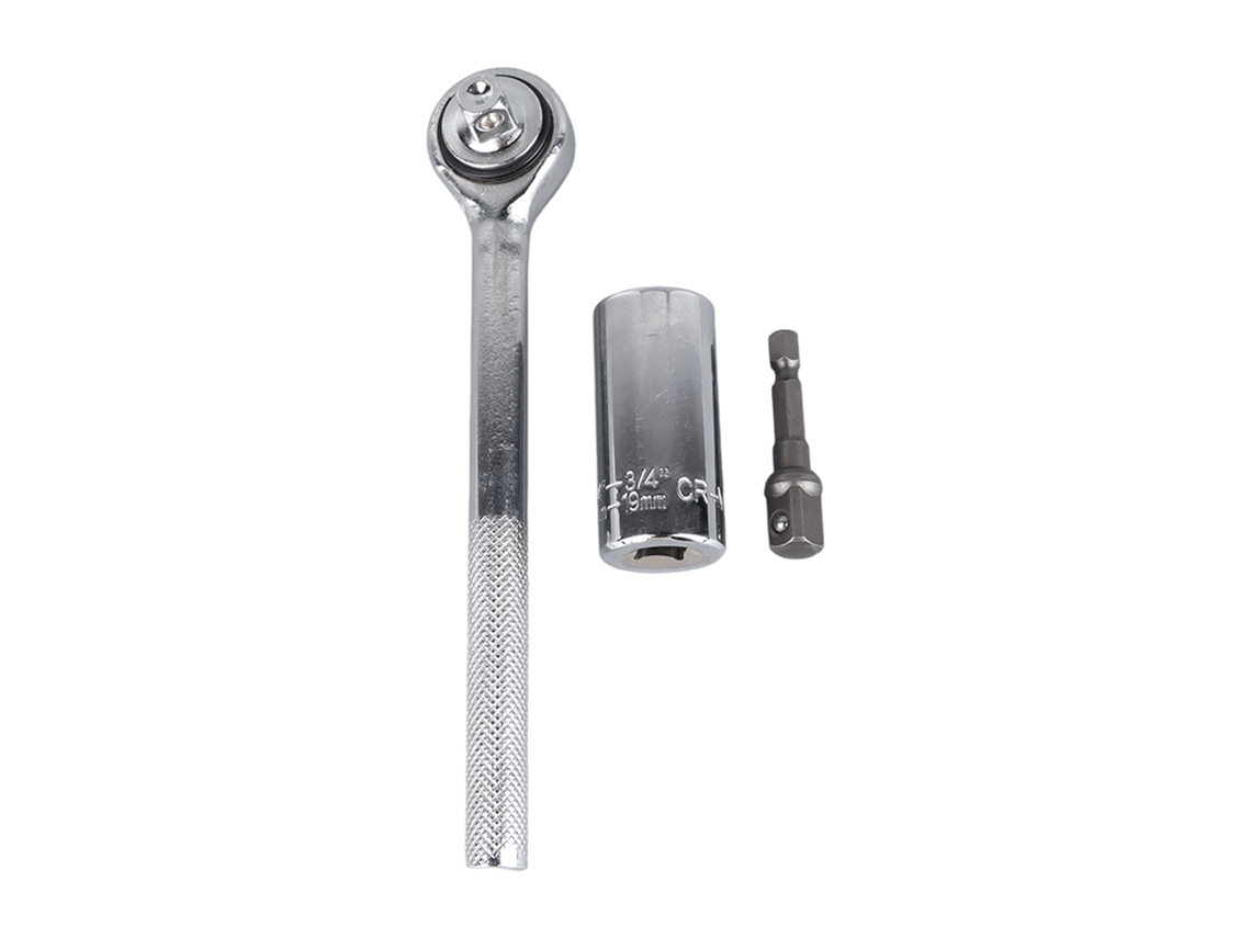 Llave De Carraca Universal De Acero De 7-19 Mm Con Junta Homocinética. Versátil Para Reparaciones Domésticas Y De Automóviles.