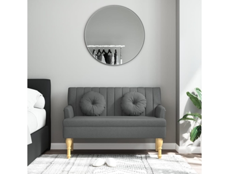 MAISON EXCLUSIVE - Banco con cojines tela gris oscuro 113x64,5x75,5 cm