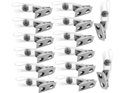 Juego De 250 Clips Metálicos Con Correas De Pvc Transparente, Doble Orificio, Clips De Alta Resistencia.