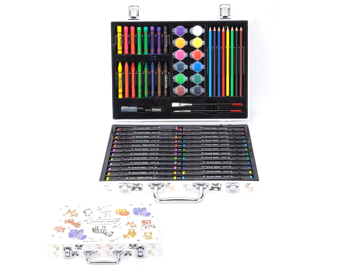 Kit De Pintura Infantil Con Lápices, Rotuladores Y Pinturas Acrílicas - 66 Piezas