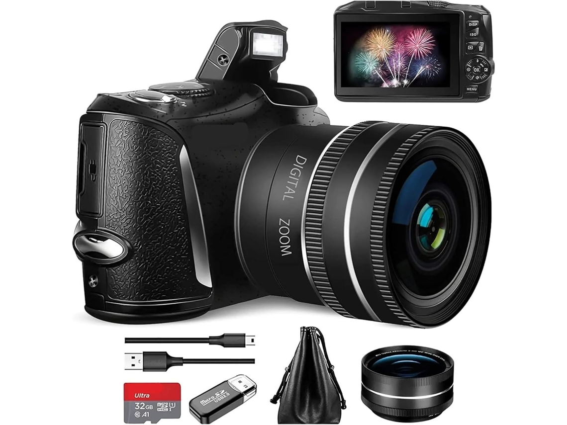 Cámara Digital 4k Para Fotografía Y Vídeo. Cámara Para Vlogging De 48 Pulgadas.