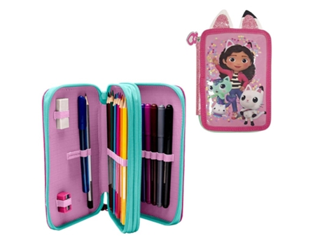 Estuche Casa de Muñecas de Gabby 2 Cremalleras GABBY DOLLHOUSE