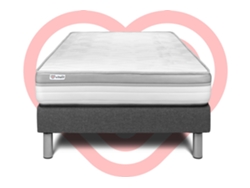 Set Vital Relax 120 X 190 Cm Kit Somier Gris