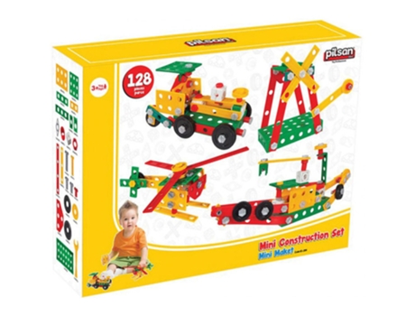 Juego Educativo PILSAN Mini Juego de Construcción (Edad Mínima Recomendada: 36 meses)