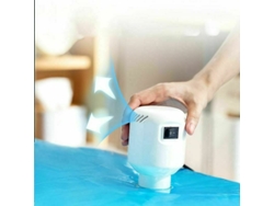 Bomba de vacío eléctrica para almacenar ropa en casa y mientras viaja, proporciona un sellado ideal para bolsas de almacenamiento.