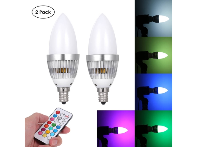 Lámpara con Mando a Distancia ANSELF A C 85-265 V 3 W LED RGB E12