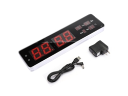 Reloj de pared digital LED Baok para dormitorio y sala de estar, reloj de mesa grande con calendario perpetuo.