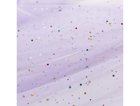 Tela De Tul De Malla De Punto Para Coser La Decoración De La Casa Colorida Y Coloreada (Tj0556--3-25X135Cm 0.25 Metros)