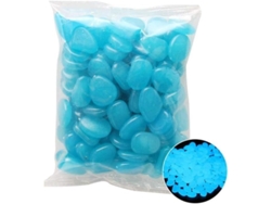 100 Pedras Luminosas para Jardim Pebbles Brilham no Escuro Caminhos Casa Exterior