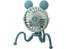Ventilador De Escritorio Usb Ventilador Recargable Para Cochecito Bebé Cama Silencioso Retráctil Con Clip