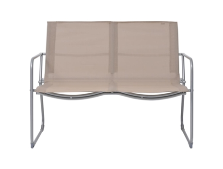 Conjunto 4 de muebles de jardín VIDAXL tela y acero taupe