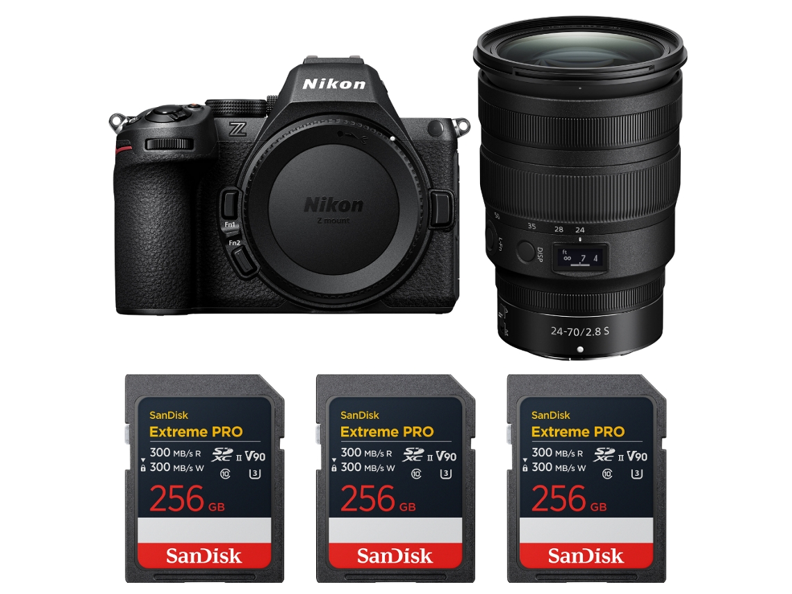 Nikon Z5 Ii + 24-70mm F/2.8 S + 3 Sandisk 256gb Extreme Pro Uhs-ii Sdxc + Ebook “20 Consejos Para Fotos Que Impactan”