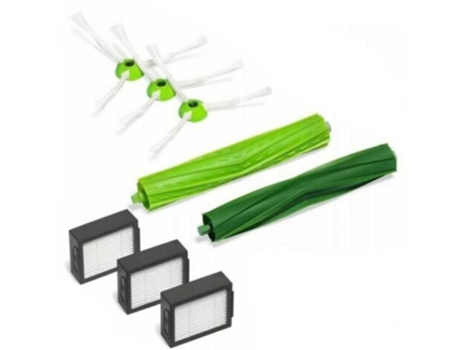 Filtros de aire de Cepillo Lateral, cepillos de goma perfilados, pieza de repuesto para Irobot Roomba I7 I7 I7Plus E5 E6 E7, filtro de aspiradora
