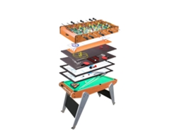 Mesa de juegos móvil 8 en 1, ping pong, billar, bolos, hockey B.active