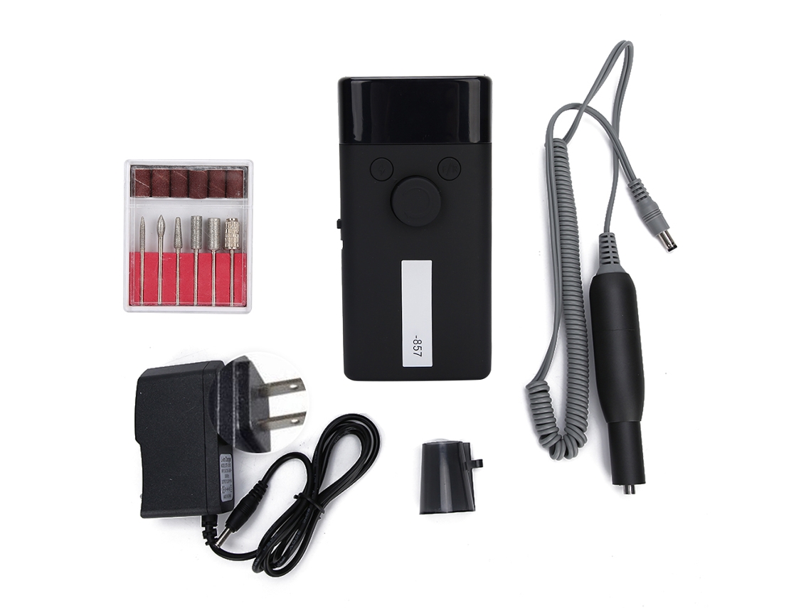 Kkml-taladro De Uñas Eléctrico Portátil 30000rpm Máquina De Pulir Uñas Equipo De Manicura Para Hogar Y Salón Enchufe Us 110-240v