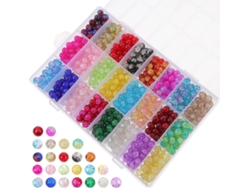 Pequeñas Cuentas De Vidrio Para La Elaboración De Joyas Decorativas, Para Pulseras Y Collares.