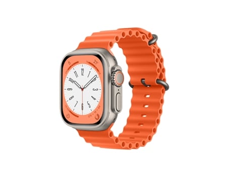 Correa De Silicona Ocean Waves Para Apple Watch Ultra 2 - Naranja