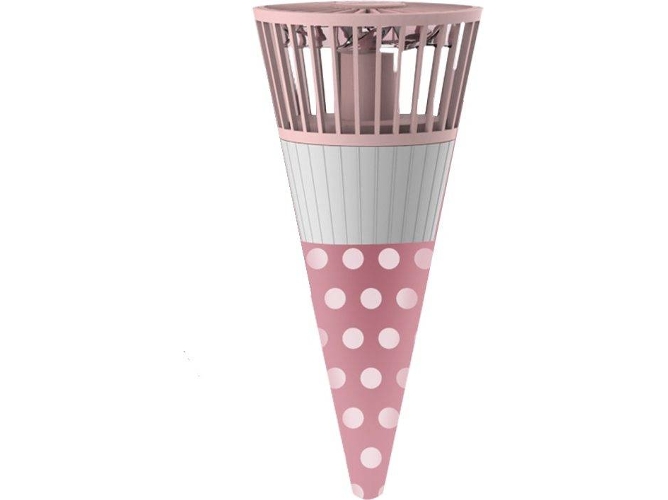 Ventilador Portátil R-JUST RJXFS01 Rosa (3 velocidades - Diámetro 7.8 cm)