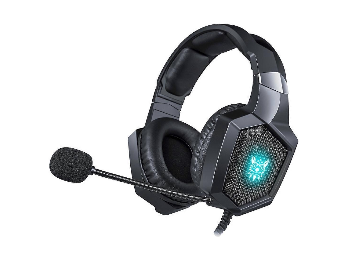 Auriculares estéreo para juegos Onikuma K8 Surround con micrófono y luces LED Hengrongshen