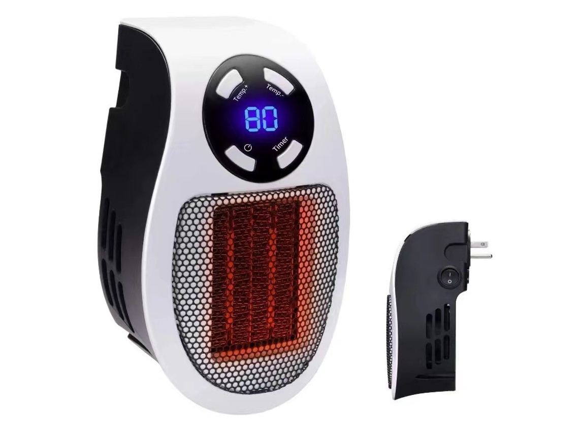 Calentador portátil, calentador eléctrico pequeño y seguro con pantalla LED Cuich