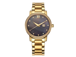 Reloj De Pulsera De Cuarzo Zhoulianfa Con Esfera Redonda Sencilla Y Correa De Lona, Resistente Al Agua (negro)