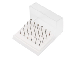 24pcs/set Fg 1.6mm Brocas Dentales Para Pulido De Abutment De Porcelana Con Hombro