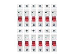 Yncm2026-12pcs Interruptor De Circuito Mcb Dz47-63z Dc250v 1p 10a Protección Para Fotovoltaica