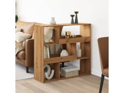 Biombo Divisor | Biombo Separador | Separador De Ambientes Madera Roble Artisan 100x33x94,5 Cm