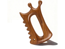 Gua Sha Para Rostro Y Cuerpo – 6 En 1 De Madera Natural King Wood – Drenaje Linfático, Reafirmante Y Antihinchazón (marrón)
