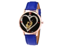 Reloj De Cuarzo Para Hombre Y Mujer Estilo Fashion Leisure Pulsera Azul