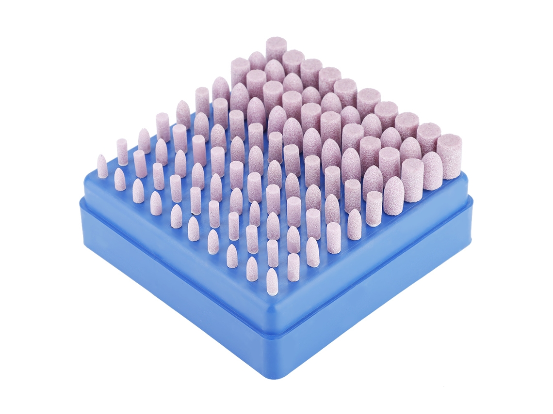 Juego De 100 Cabezales De Mandrinar Cilíndricos/proyectiles De Cerámica Con Vástago De 3 Mm Para Herramientas Rotativas.