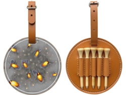 Bolsa para tees de golf Fireflies, negra. Fácil de transportar y más práctica para jugar al golf.