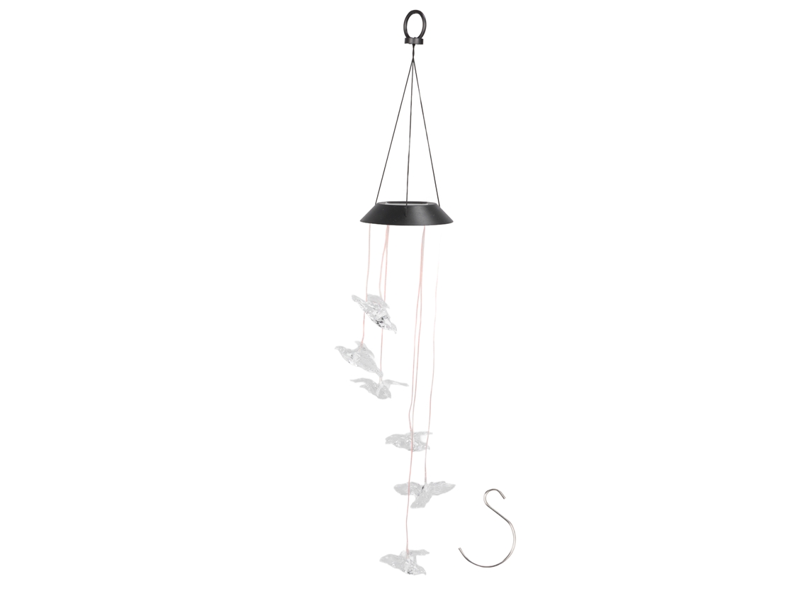 Campana De Viento Con Luz Solar Led De Gradiente Colorido, Luz De Campana De Viento Solar Al Aire Libre