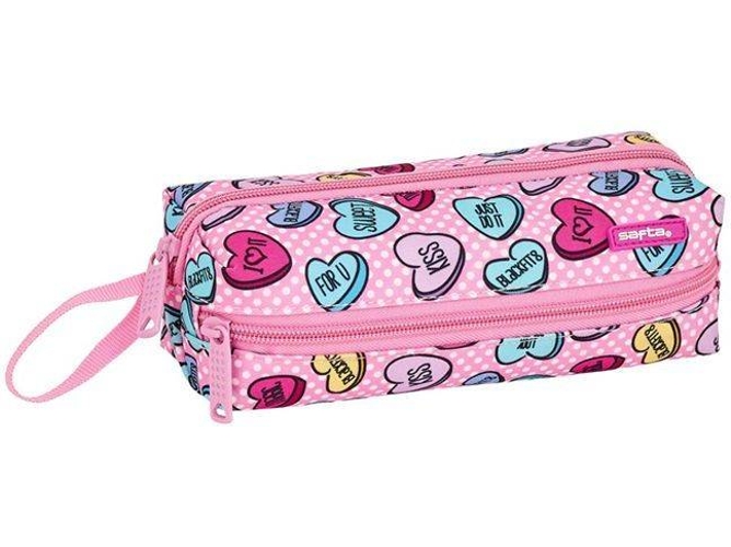 Estuche SAFTA S.A Sweet Heart (Rosa - Poliéster)