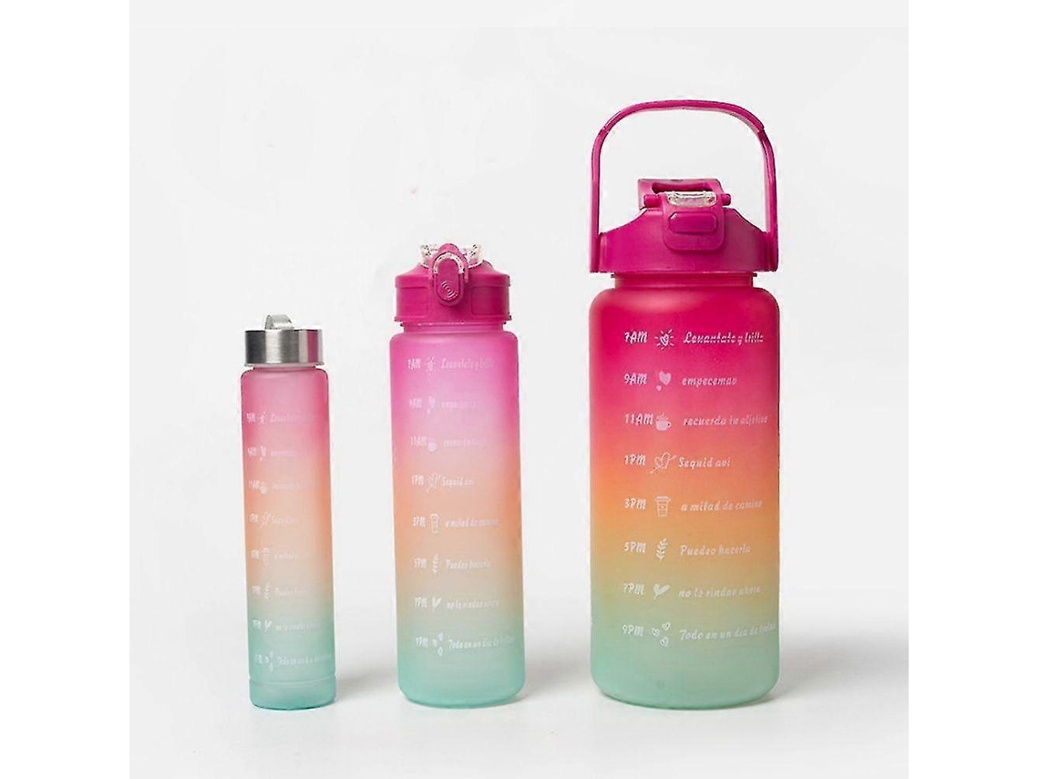 Botella De Agua Deportiva De Gran Capacidad 3 Unidades/conjunto Para Niños Y Niñas Rosewell