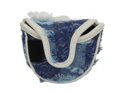 2026-funda Para Cabeza De Palos De Golf Conejo Peluche Cute Cartoon Media Redonda Accesorio De Golf Azul