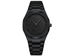 Reloj De Cuarzo Para Hombre De Policarbonato (negro Puro)