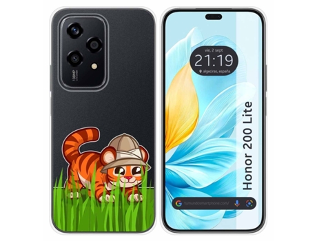 Funda Lite Diseño Tigre para Honor, Huawei 200 Lite 5G TUMUNDOSMARTPHONE Multicolor
