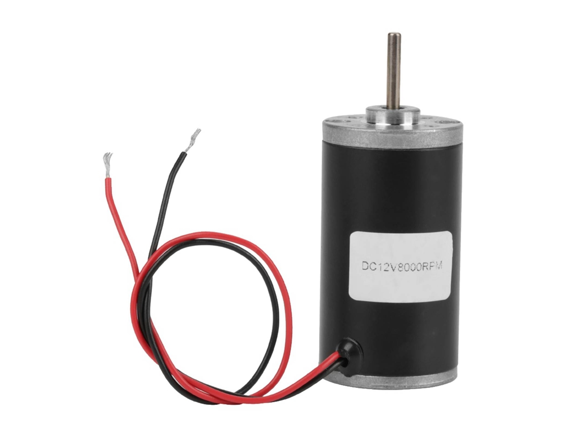 Motor De Cc Con Escobillas De Carbón De Imán Permanente 31zy De 12 V Y 8000 Rpm, Giro En Sentido Horario/antihorario.