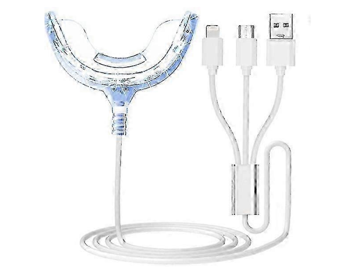 Dispositivo de terapia de luz azul para aftas bucales, alivia la gingivitis y cura con tecnología LED.