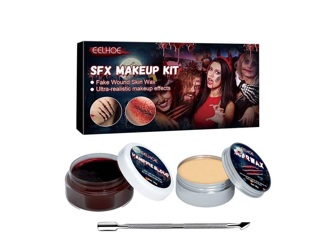 Kit de maquillaje de cera de sangre Worten para Halloween